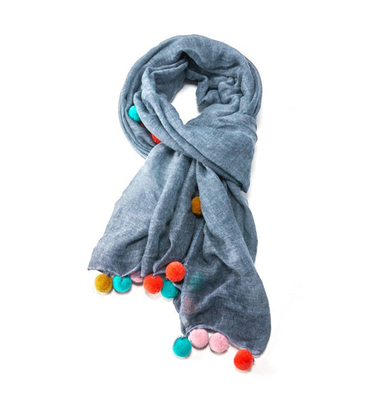 Pom Pom Scarves