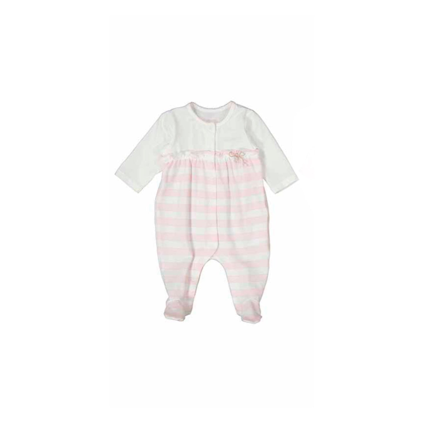 Pink Stripe Footie by Mayoral