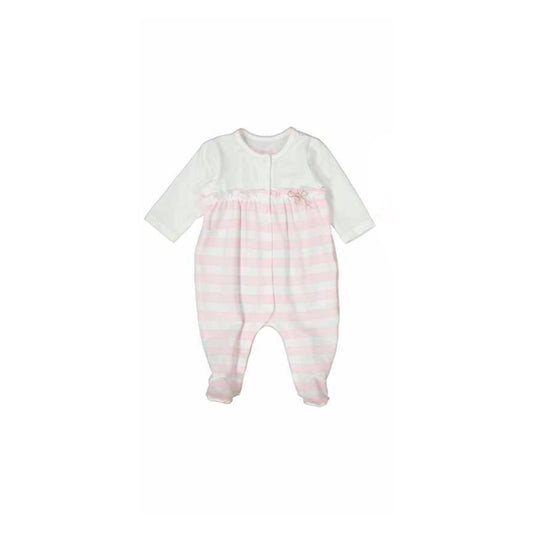 Pink Stripe Footie by Mayoral