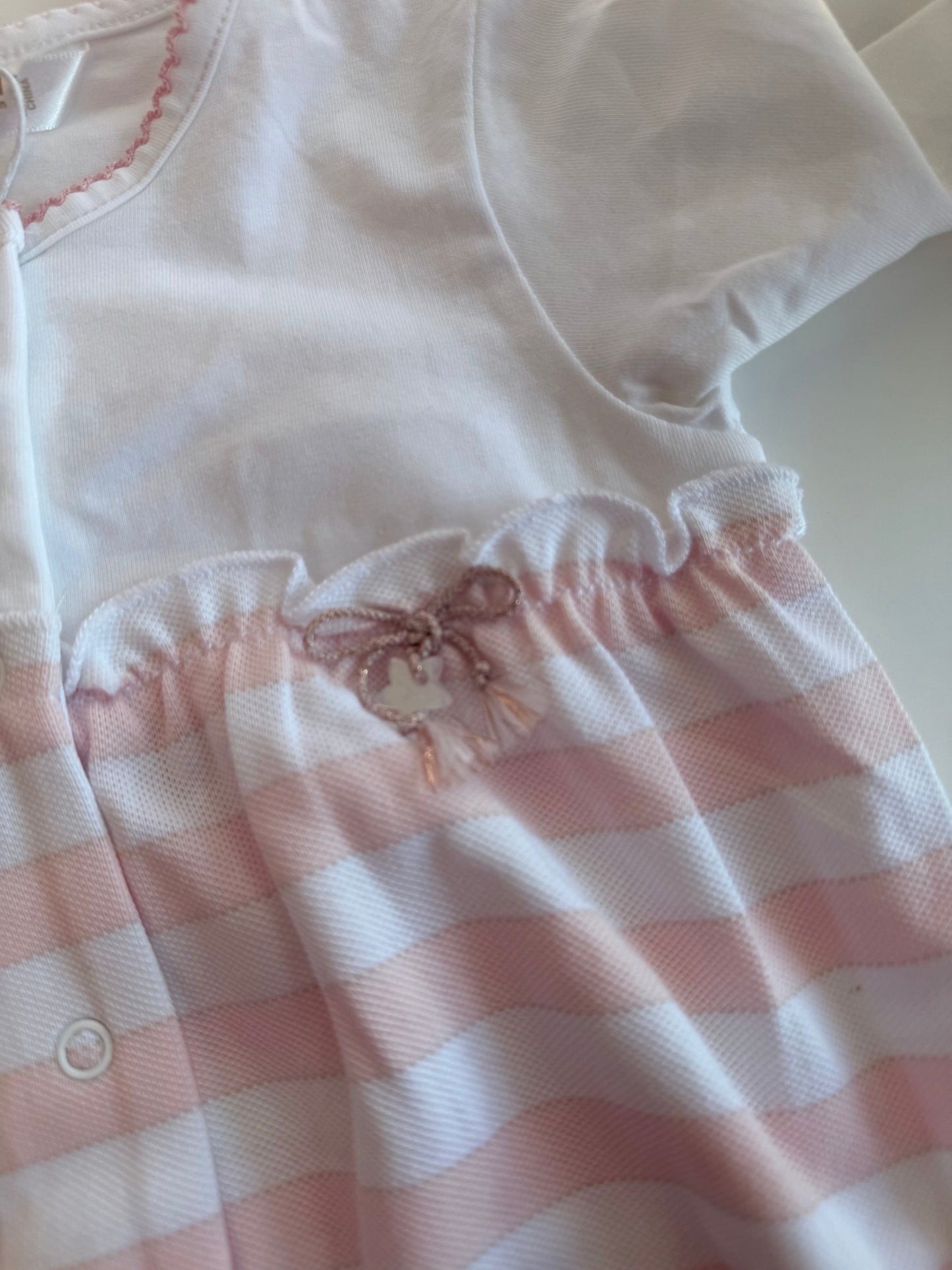 Pink Stripe Footie by Mayoral
