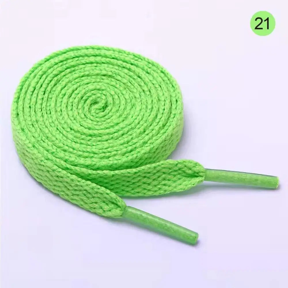 0.8/1/1.2/1.5/1.8M Colored Shoe Laces Sneaker Flat Shoelaces Hiking Boots Shoe Strings Colored Shoe Laces For Sneakers Laces New