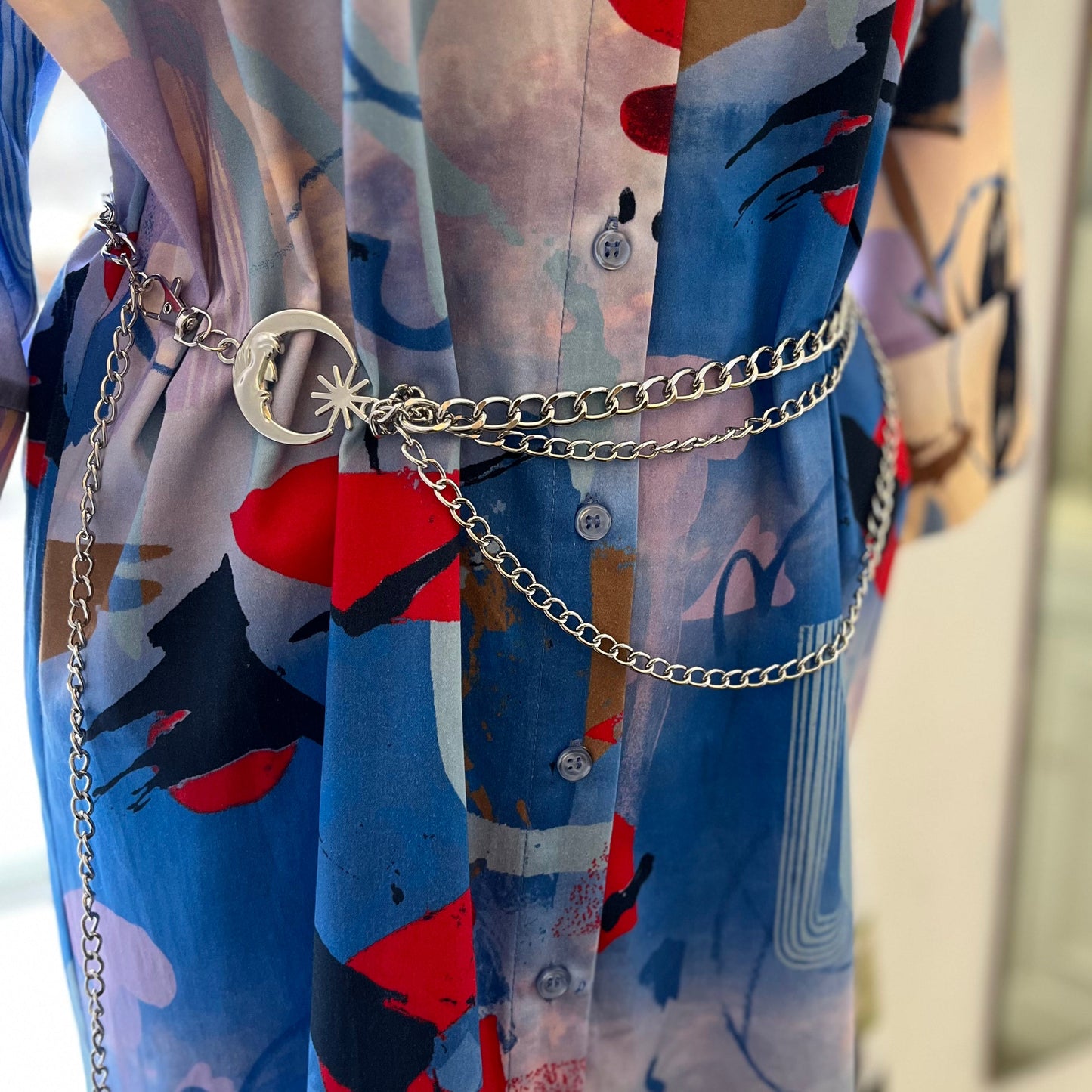 Star and Moon Chain Belt