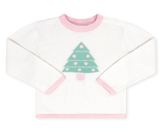 Cozy Up Sweater Sterling White Pink Tree by Lullaby Set