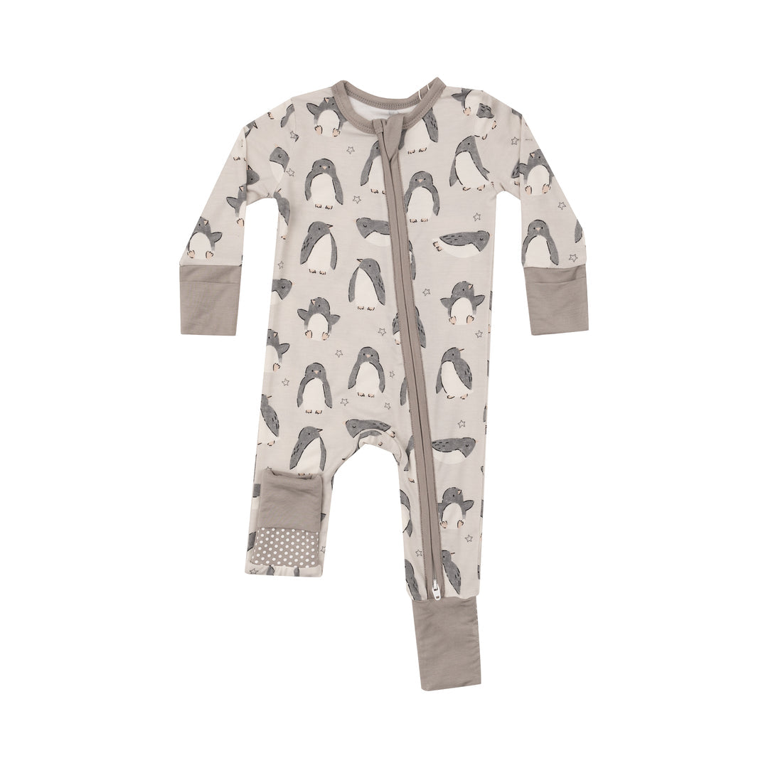 Penguin Pals 2 Way Zipper Romper by Angel Dear