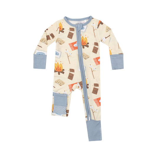 S’mores 2 Way Zipper Romper by Angel Dear