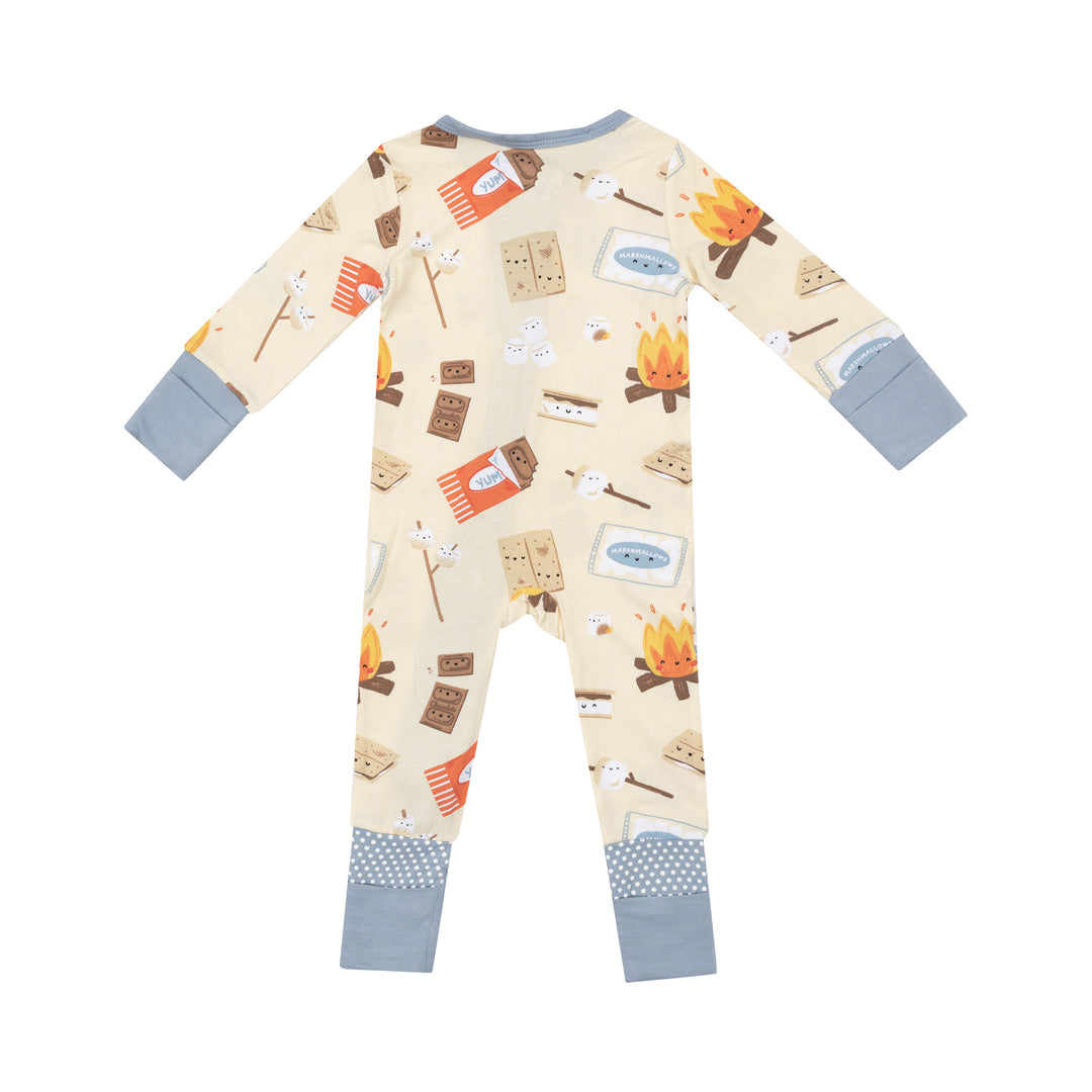 S’mores 2 Way Zipper Romper by Angel Dear