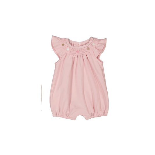 Pink Smocked Bubble by Mayoral