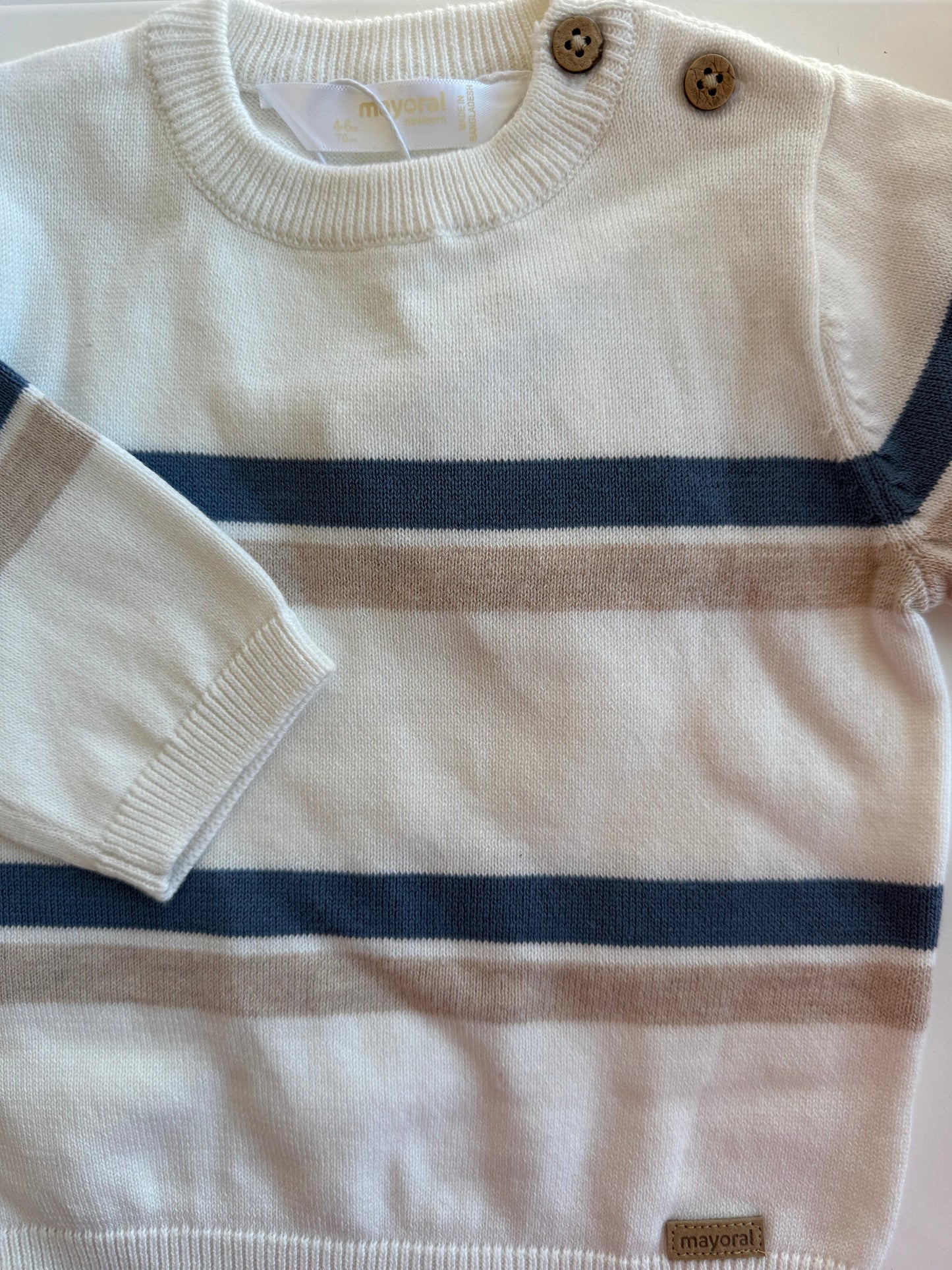 Star Blue Stripe Sweater by Mayoral