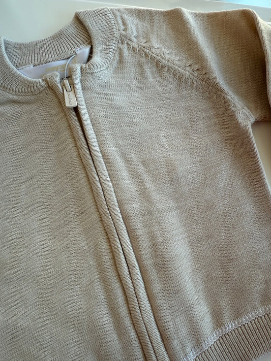 Stone Zip Up Cardigan Sweater for Boys by Mayoral