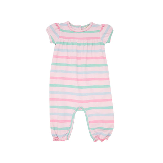 Beaufort Bonnet Ramona Ruffle Romper- Millars Sound Stripe