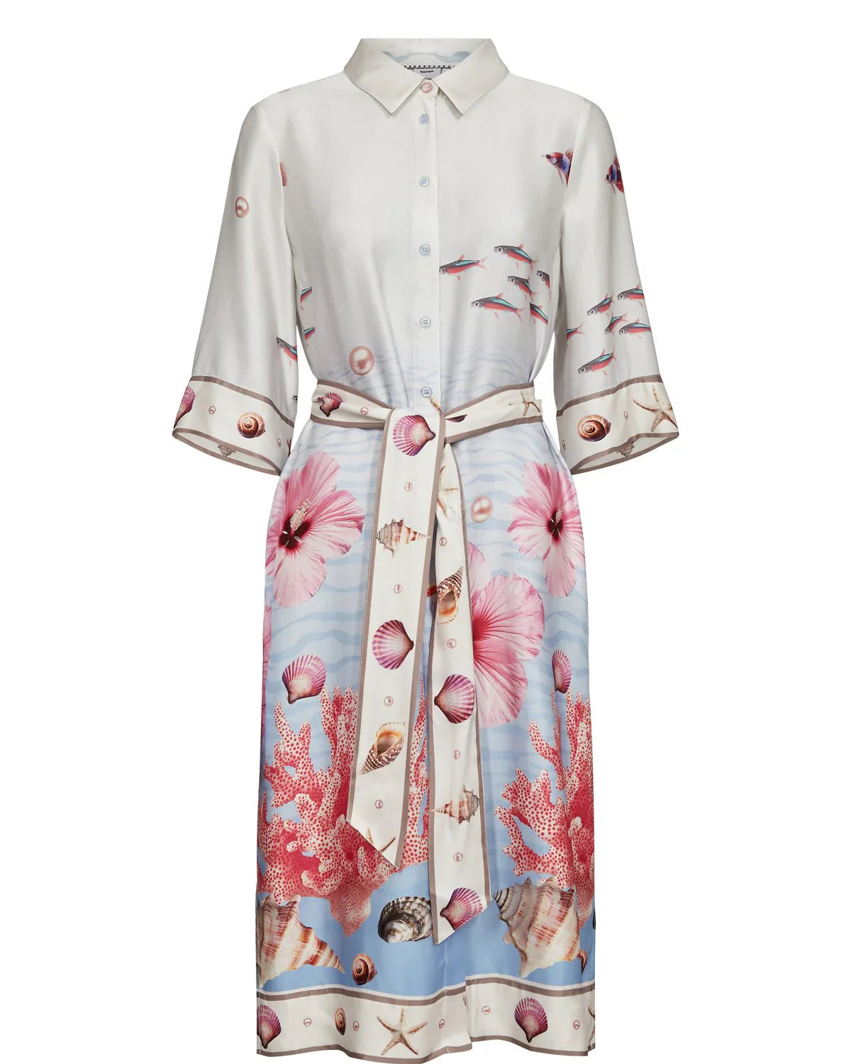NUOCEANA SHIRT DRESS - Skyway