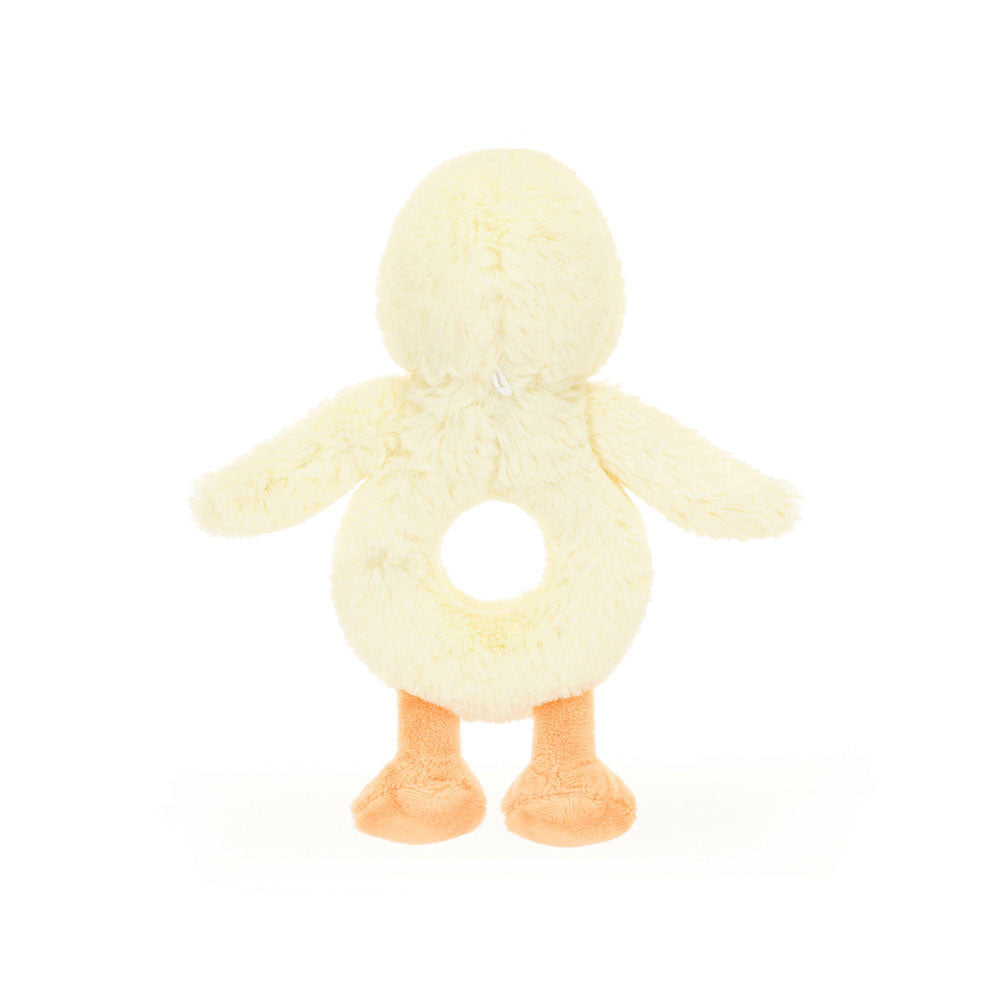 Bashful Duckling Ring Rattle by Jellycat