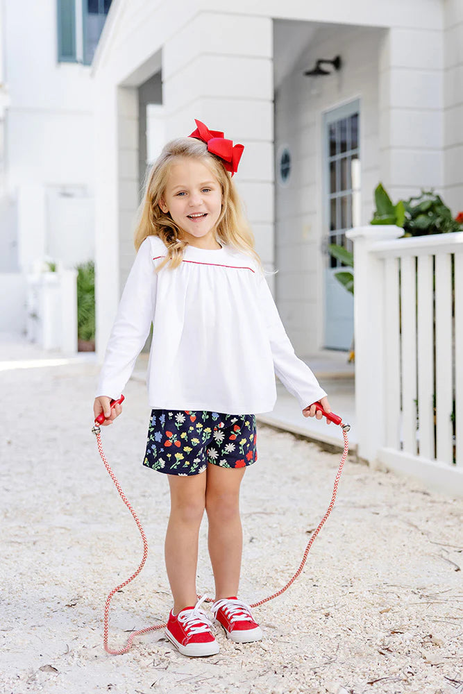 TBBC Shipley Shorts Berry Vintage Blooms