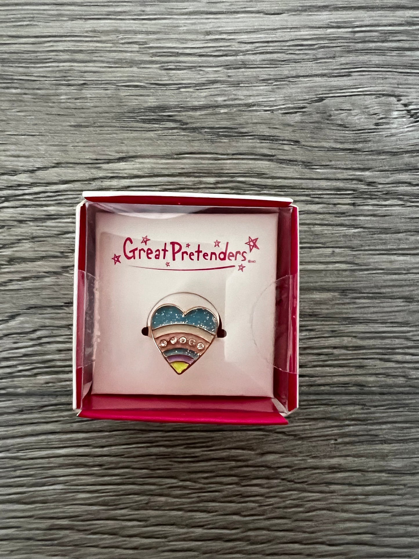 Rainbow Heart Ring