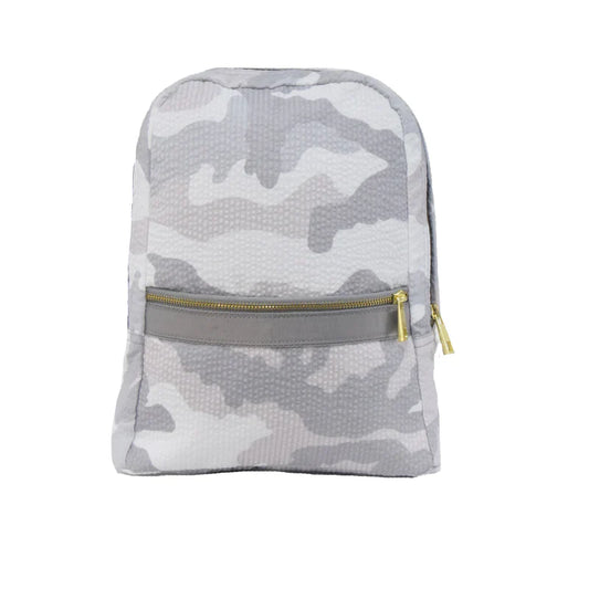 Snow Camo Seersucker Small Backpack (with optional monogram)