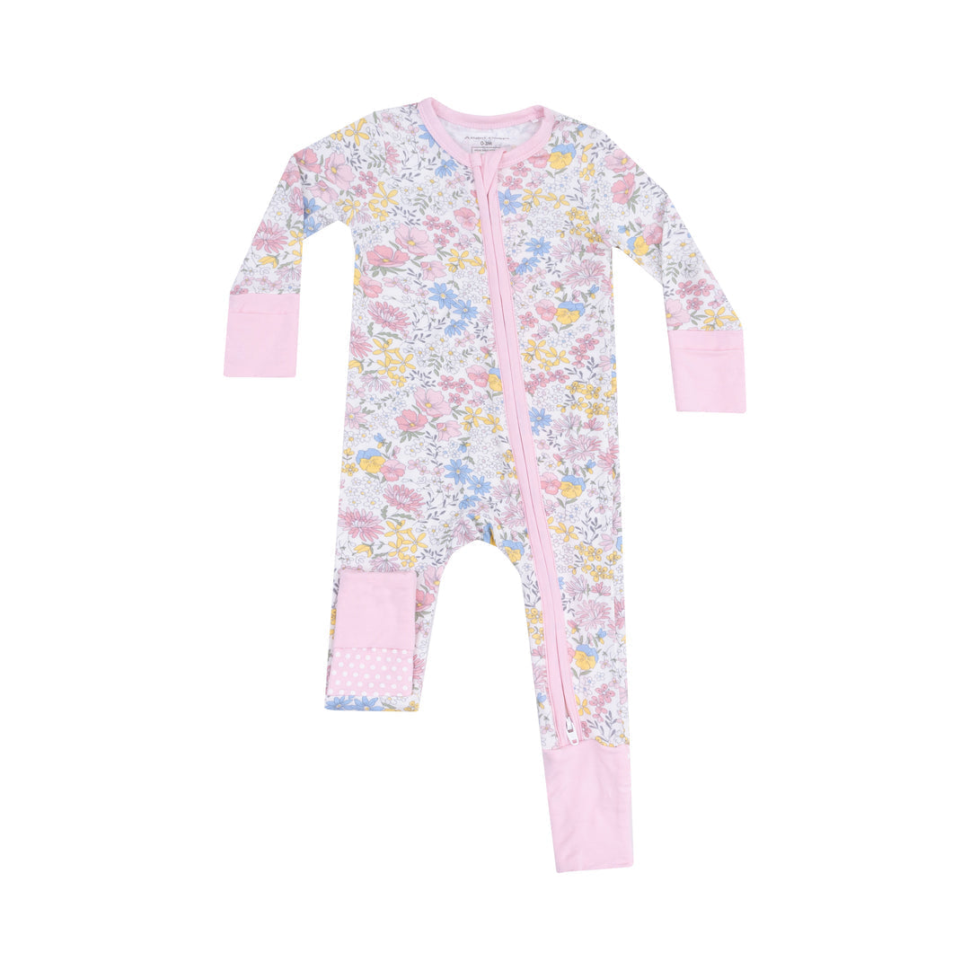 Viola Floral 2 Way Zipper Romper by Angel Dear