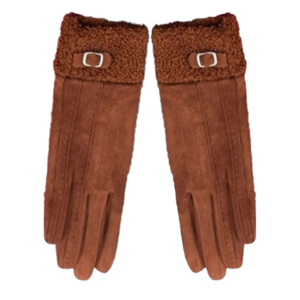 Buckle Detail Gloves