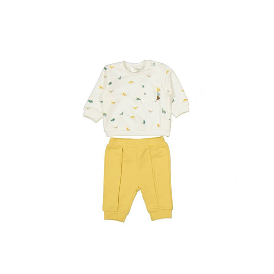 Dino Print Jogger Set with Butter Pants by Mayoral