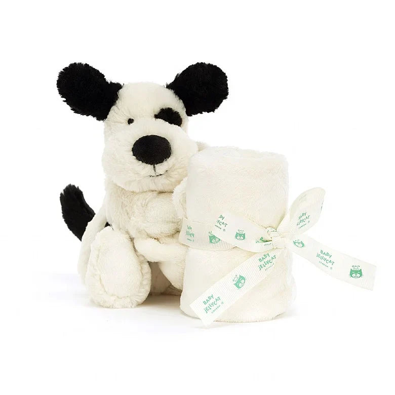 Bashful Black and Cream Puppy Soother