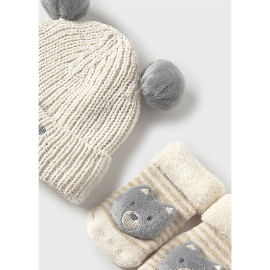 Bear Hat and Sock Set by Mayoral