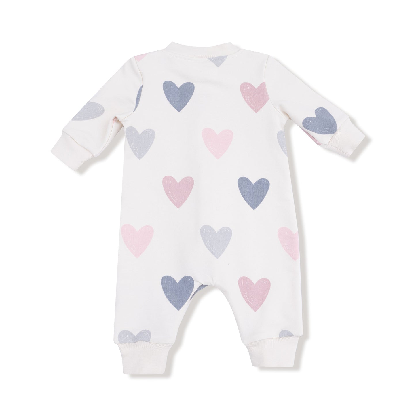 Hearts French Terry Romper by Angel Dear