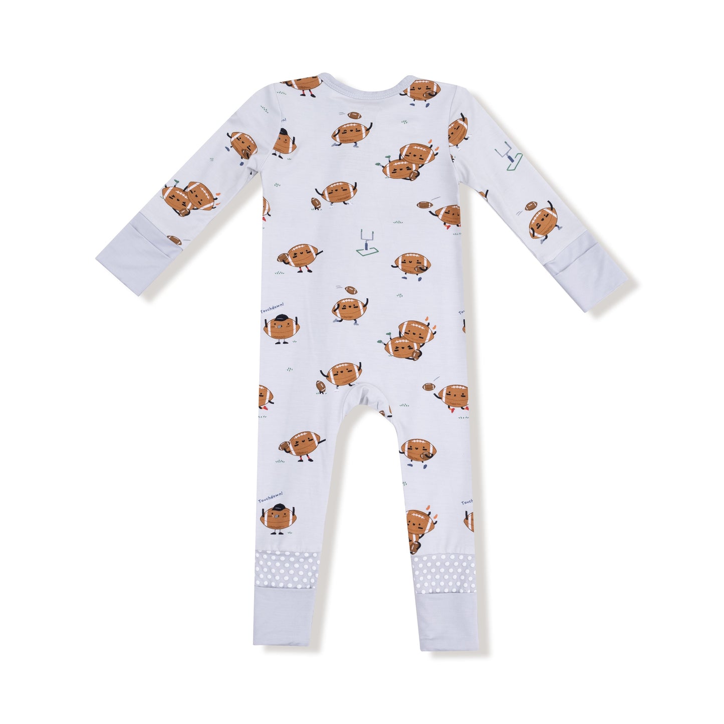 Footballs Playing Football - 2 Way Zipper
Romper by Angel Dear