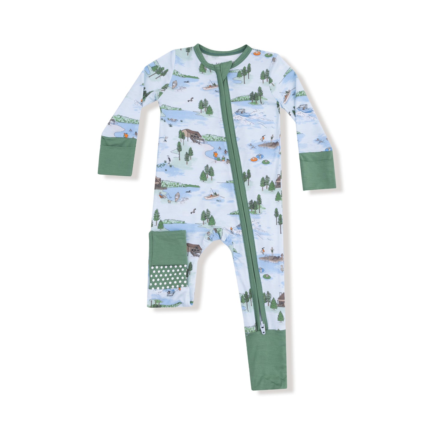 Lake Life - 2 Way Zipper Romper by Angel Dear