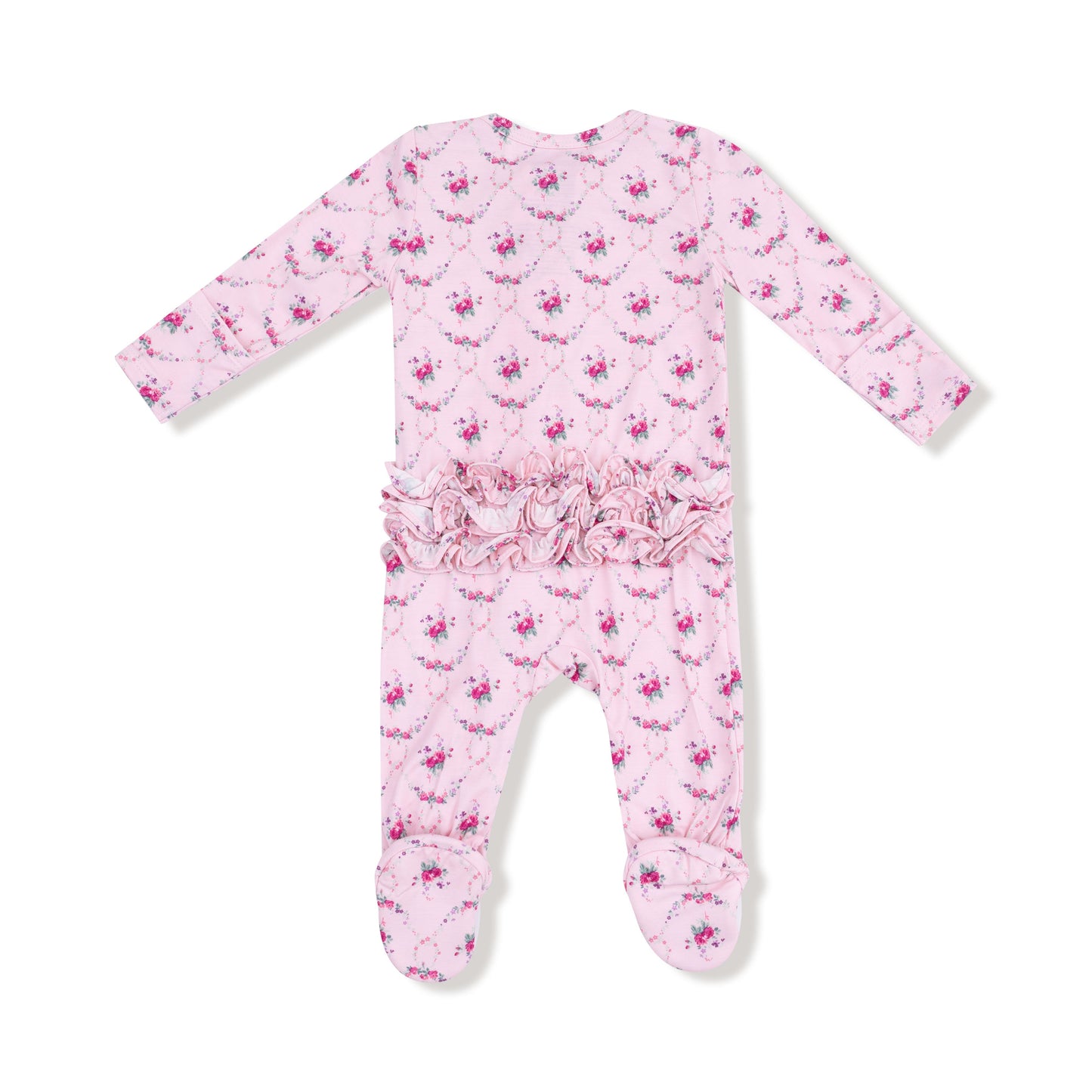Rose Garden Trellis - 2 Way Ruffle Zipper
Footie by Angel Dear