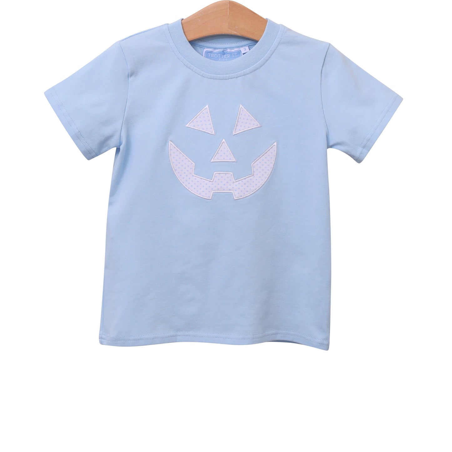 Jack O’Lantern Shirt Blue by Trotter Street Kids