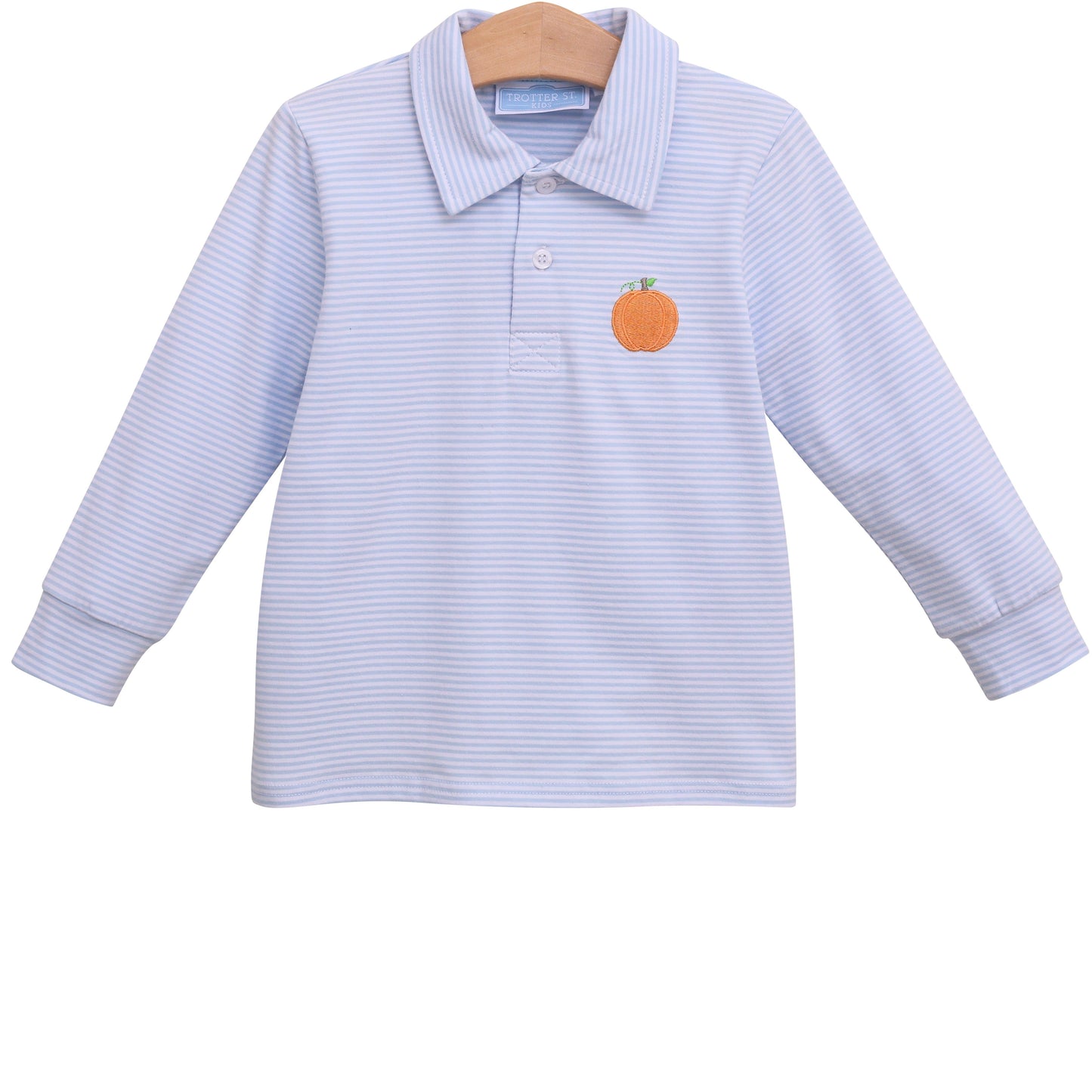 Long Sleeve Pumpkin Patch Polo by Trotter Street Kids