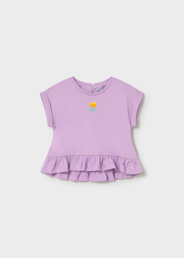 Lilac Floral Short Set by Mayoral