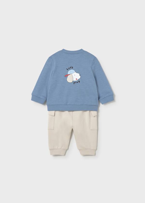 Blue & Khaki Jogger Set by Mayoral