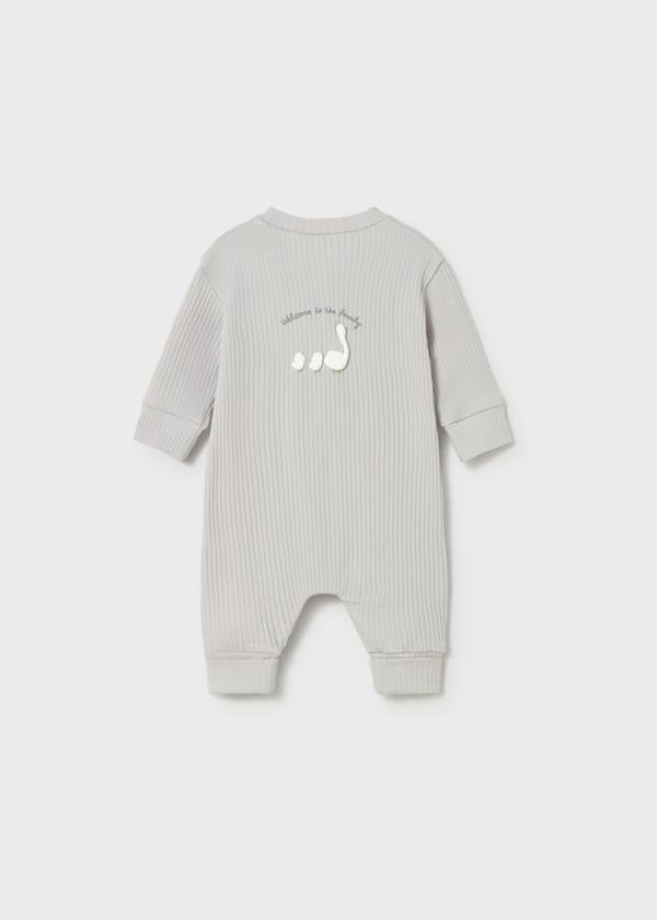 Welcome to the Family Silver Romper by Mayoral