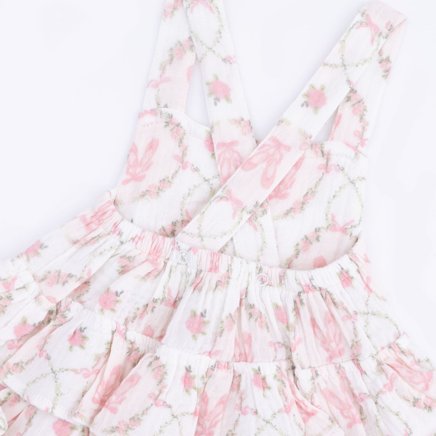 Angel Dear Cameo Ballet Shoes Ruffle Sunsuit – Baby Girls Outfit