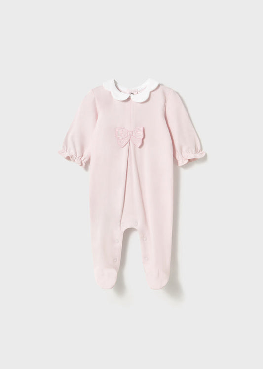 Pink Bow Footie by Mayoral