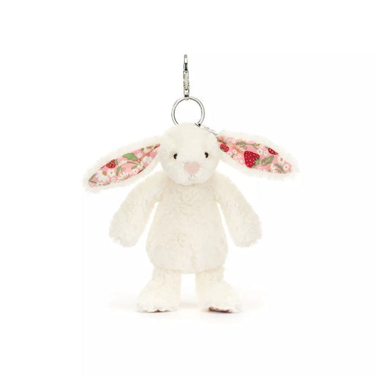 Blossom Cream Bunny ‘Berry’ Bag Charm by Jellycat