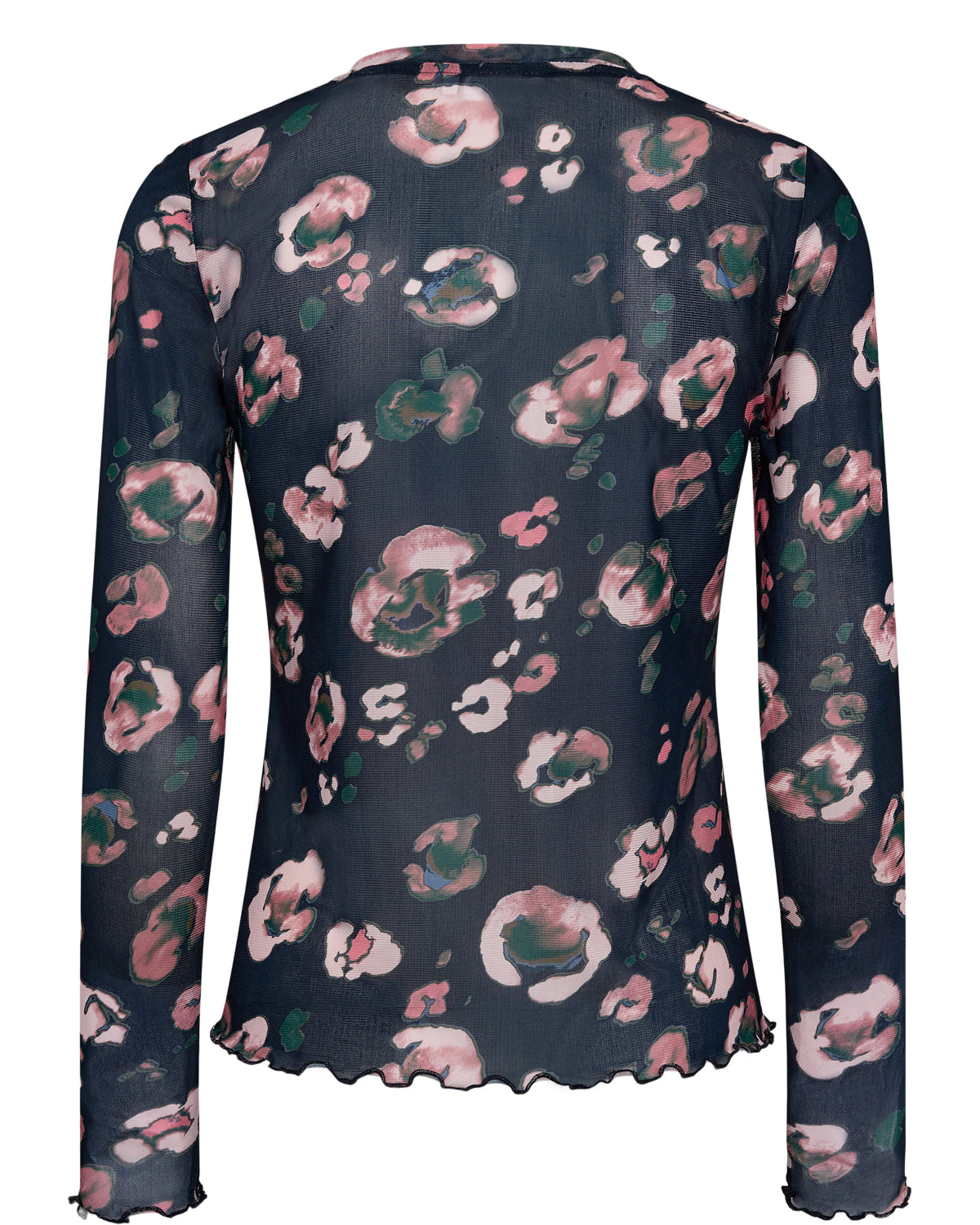 NUMILINA BLOUSE - Navy and Pink Flowers