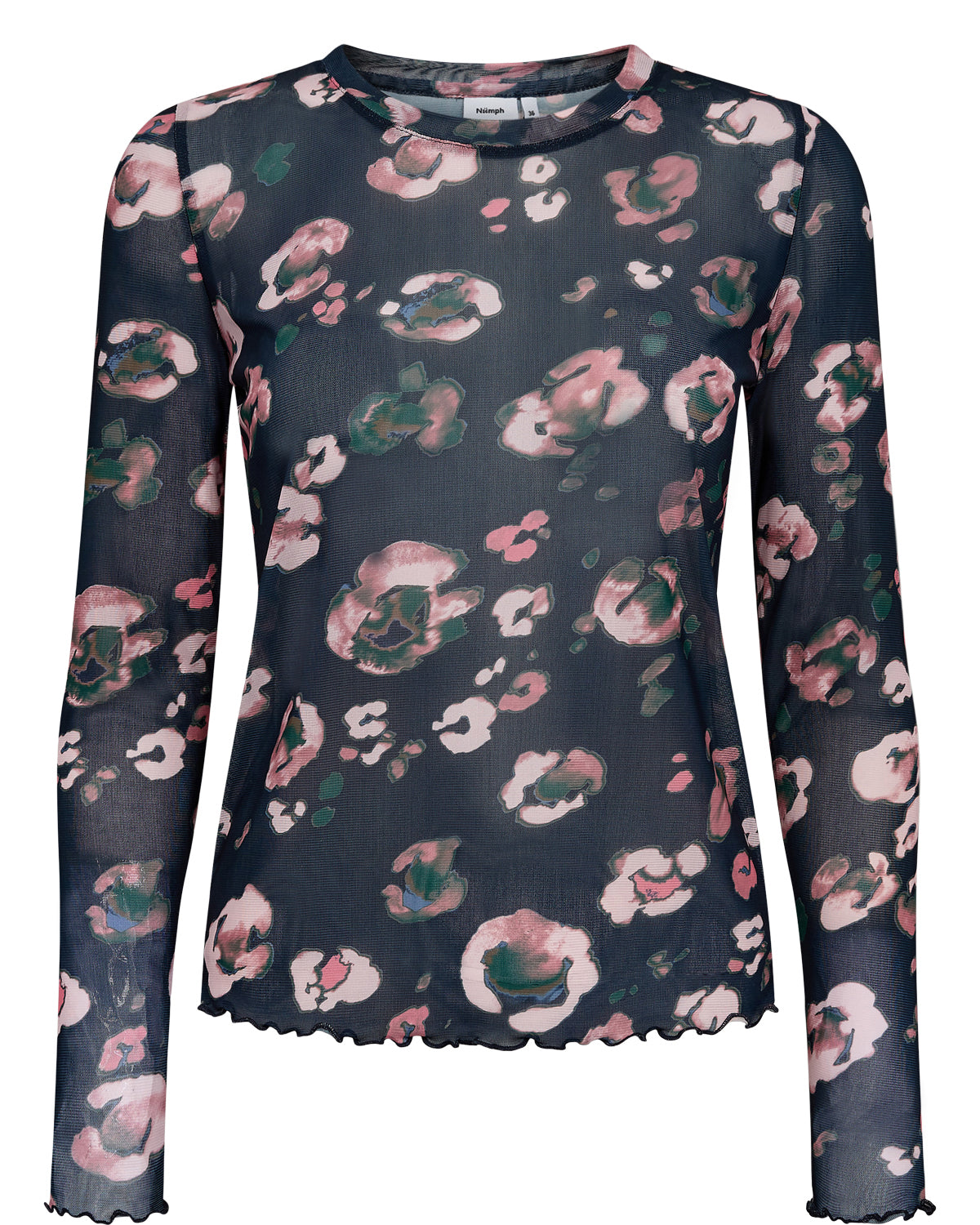 NUMILINA BLOUSE - Navy and Pink Flowers