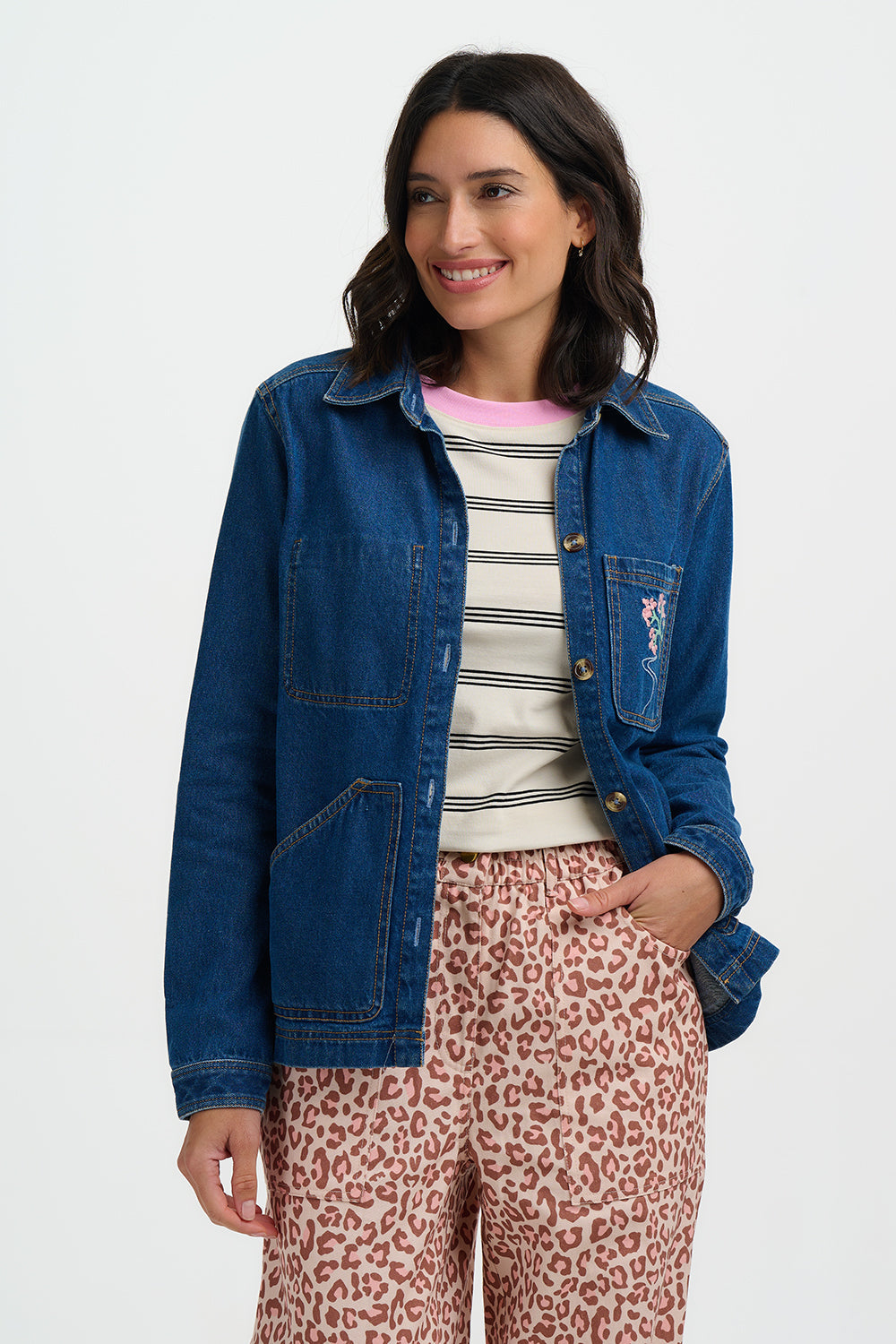 Dita Denim Jacket - Deep Indigo Denim