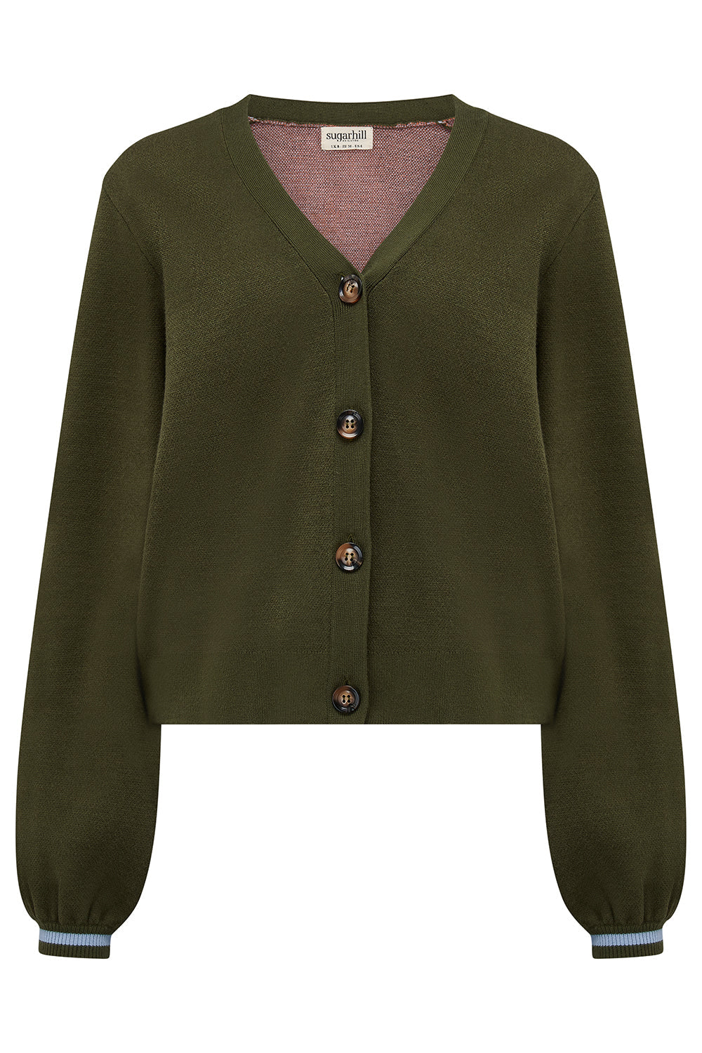 Adrian Cardigan - Khaki, Leopard Jungle
