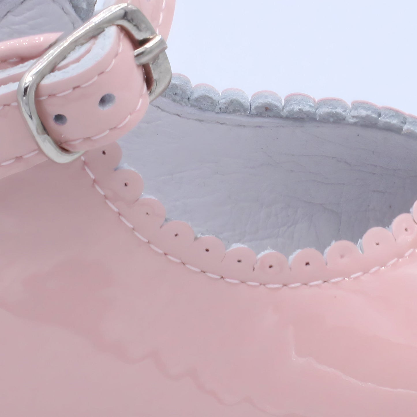 'Ruby' Girls Pink Patent Ankle Strap Shoes