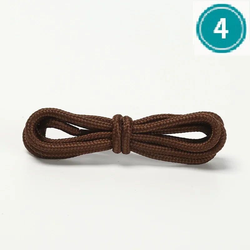 Unisex Round Shoelaces Colorful Hiking Sneakers Shoelace Black Shoe Laces Fits All Shoes Fashion Sport Boots Lacets Shoestrings