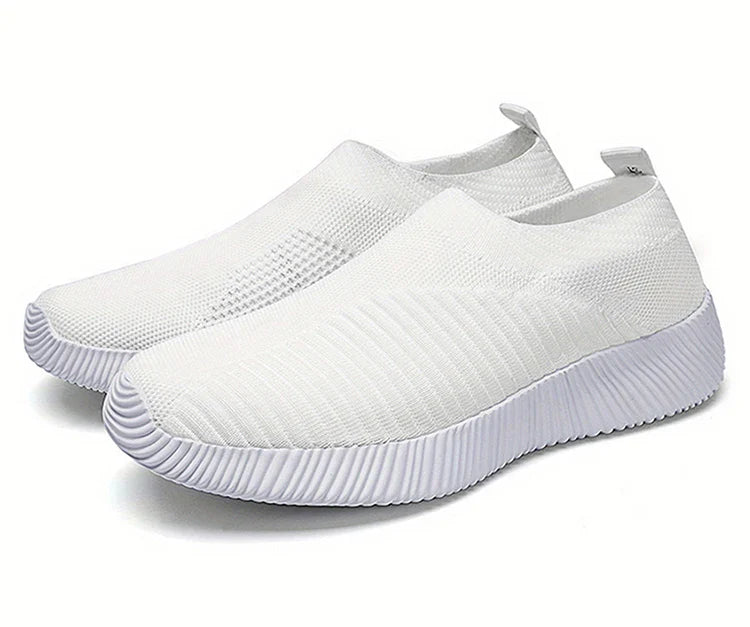 Women's Sneaker Slip On Women Sneakers Breather White Shoes Women Casual Sneaker Sports Shoes Comfortable Vulcanize Shoes Female