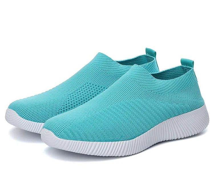 Women's Sneaker Slip On Women Sneakers Breather White Shoes Women Casual Sneaker Sports Shoes Comfortable Vulcanize Shoes Female