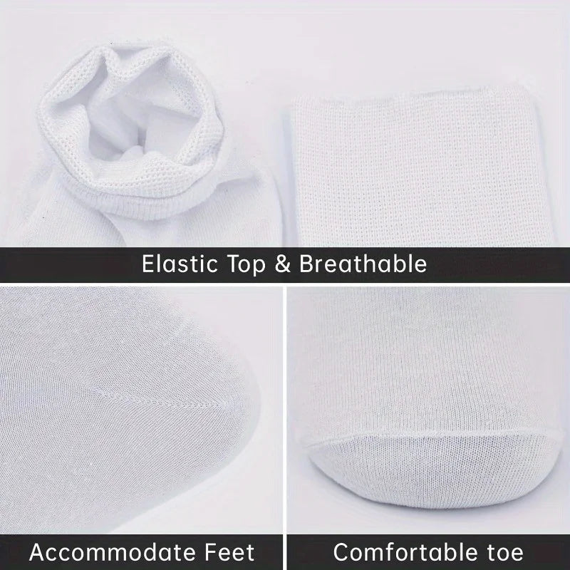 12 pairs of diabetic socks, with elastic cuffs, non-binding tops, extra loose and breathable design for comfortable