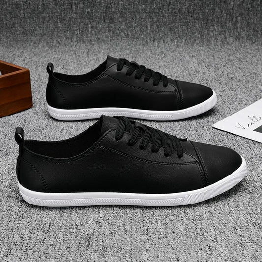 Autumn New Minimalist Mens Casual Shoes Solid Color Lightweight Sports Shoes Soft Shock-absorbing and Cushioned Walking Shoes