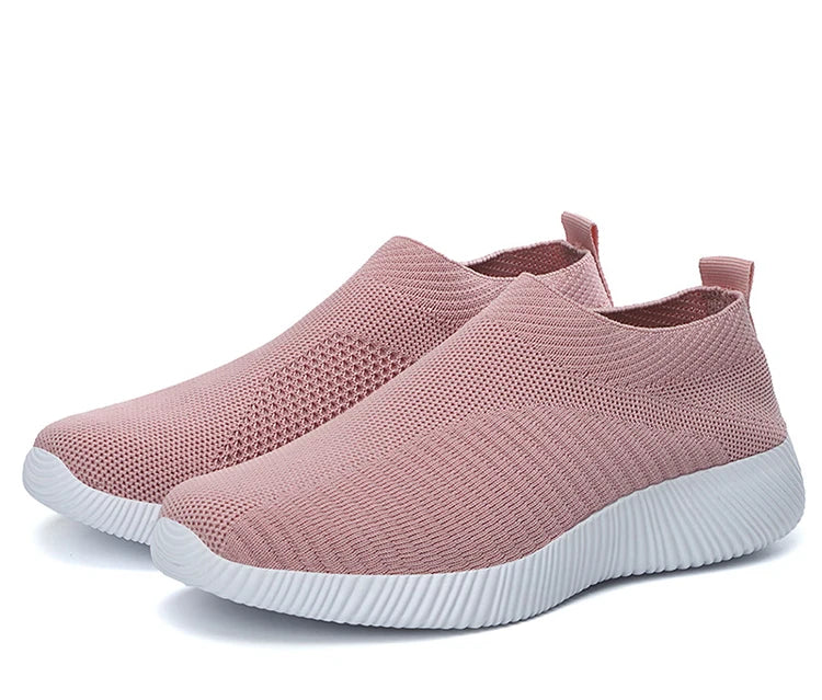 Women's Sneaker Slip On Women Sneakers Breather White Shoes Women Casual Sneaker Sports Shoes Comfortable Vulcanize Shoes Female