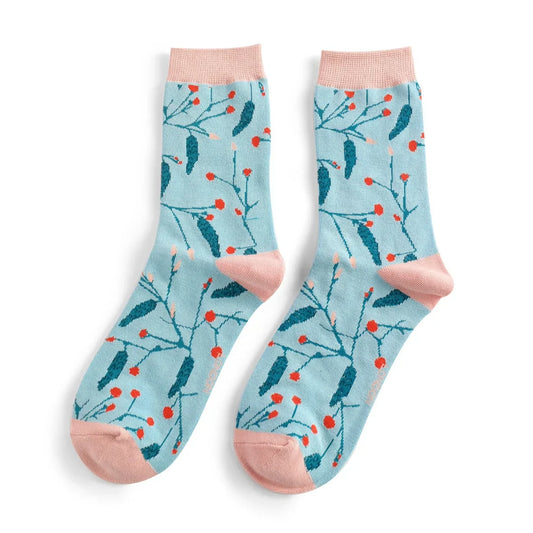 Catkins Socks Sky Blue
