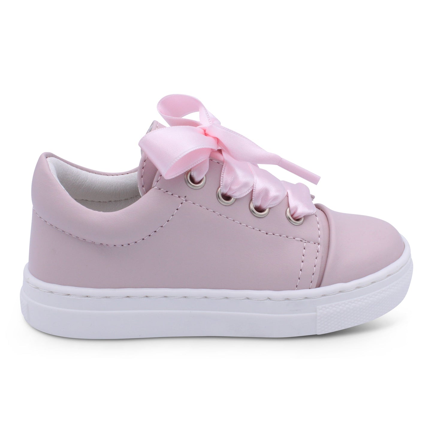 'Santi' Girls Pink Leather Trainers