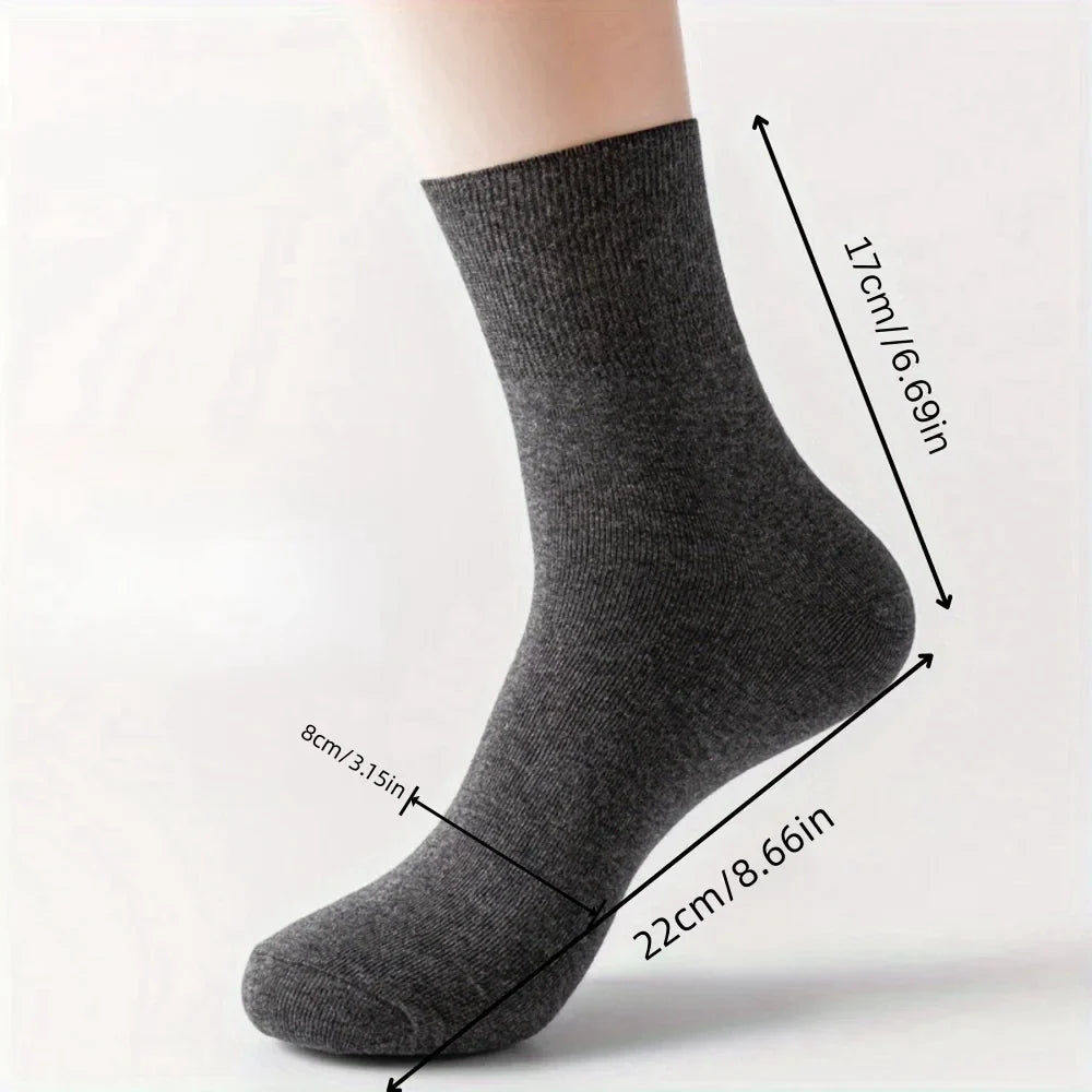 12 pairs of diabetic socks, with elastic cuffs, non-binding tops, extra loose and breathable design for comfortable
